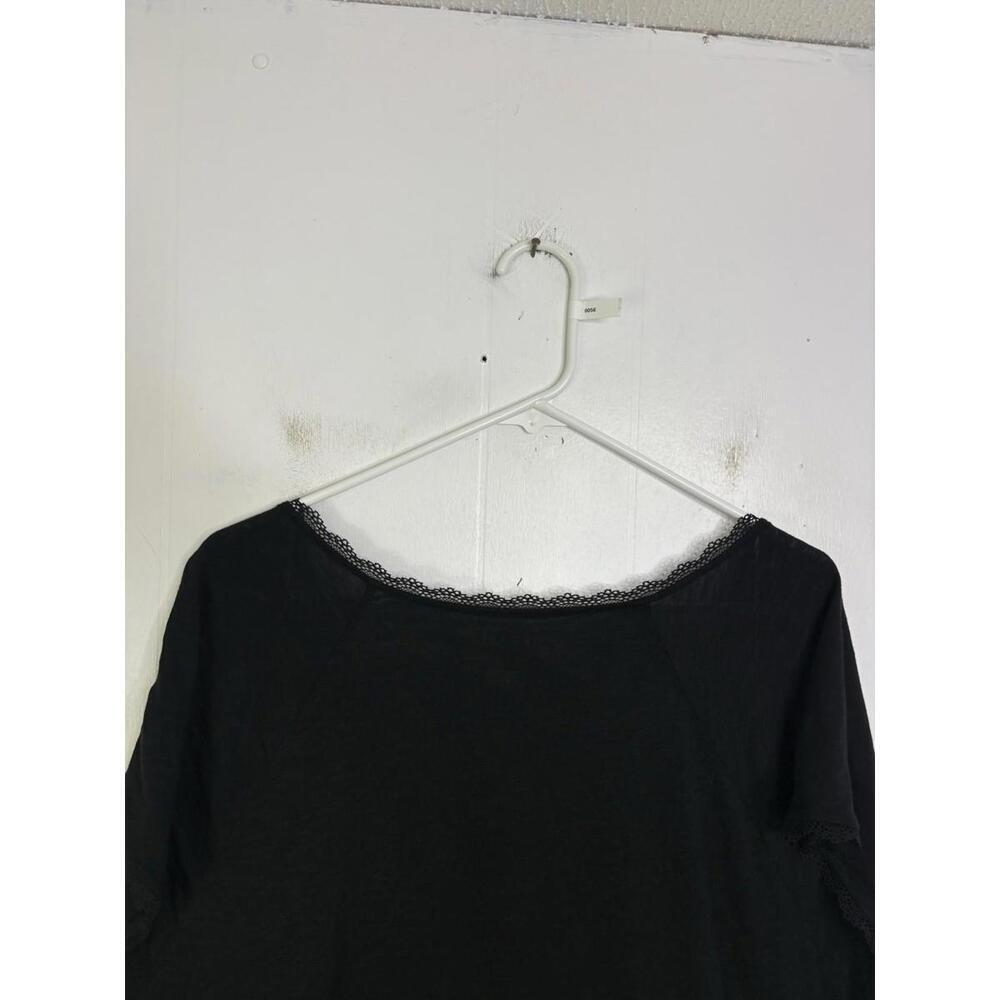 Torrid Top Womens 4X Surplice Babydoll Lace Trim Peplum Stretch Lightweight - Picture 5 of 11